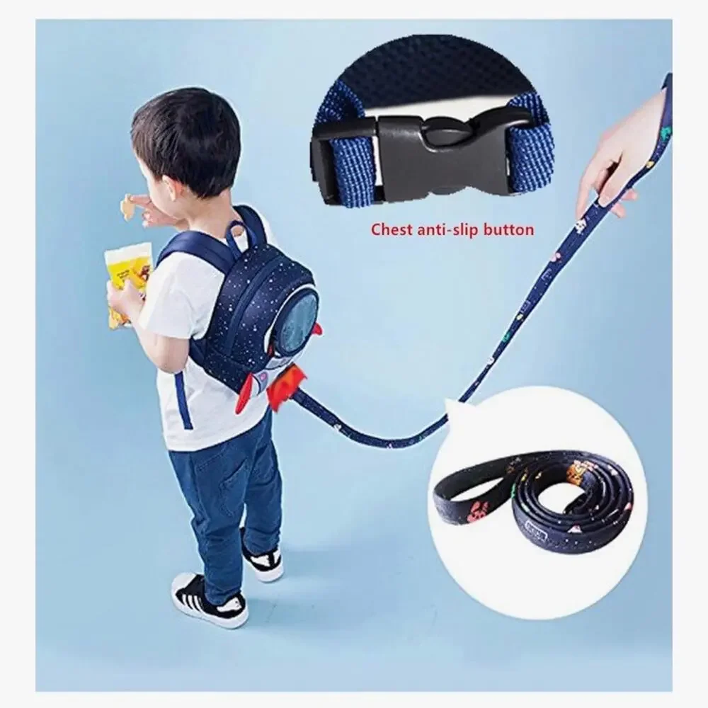 Rocket Toddler Kids Backpack with Harness Leash for Boys Girls Age 1-3